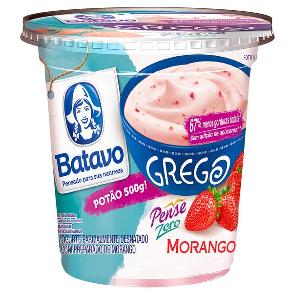 IOGURTE GREGO BATAVO PEDACOS MORANGO LIGHT 500G