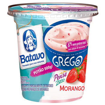 IOGURTE GREGO BATAVO PEDACOS MORANGO LIGHT 500G