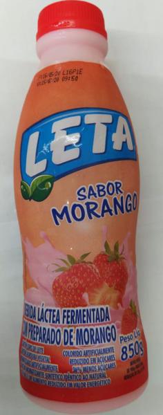 IOGURTE LETA GARRAFA MORANGO 850G
