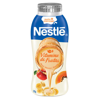 Iogurte Parcialmente Desnatado Vitamina de Frutas Nestlé Frasco 170g