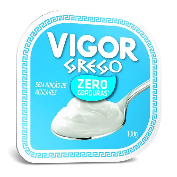 IOGURTE VIGOR GREGO ZERO GORDURAS 100G