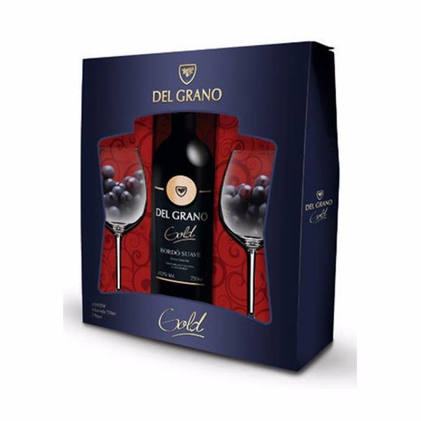 KIT DEL GRANO 1 VINHO BORDO SUAVE + 2TCS