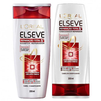 KIT ELSEVE SHAMPOO E COND REPARACAO TOTAL 5 200ML