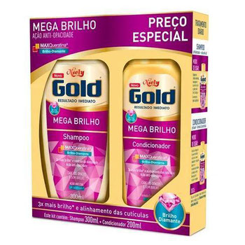KIT NIELY GOLD SHAMPOO COND MEGA BRILHO