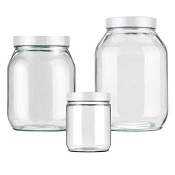 KIT POTES INVIC LISOS BRANCO