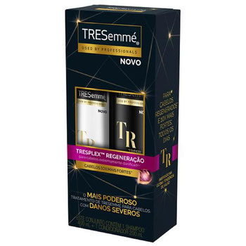 KIT SHAMPOO 400ML + CONDICIONADOR 200ML RECONSTRUCAO E FORCA TRESEMME