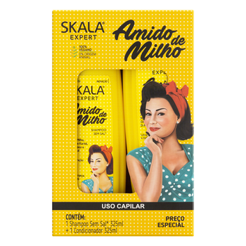 KIT SKALA SH+COND AMIDO DE MILHO 325ML