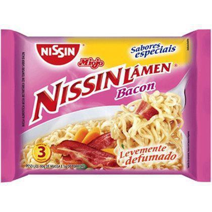 Macarrão Instantâneo Nissin Miojo Bacon