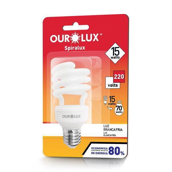 LAMPADA OUROLUX SPIRALUX 15W 6400K 1UN