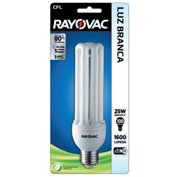 LAMPADA RAYOVAC FLAT/BRANCA 25W 220V