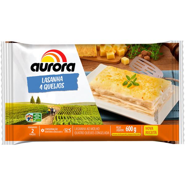 LASANHA 4 QUEIJOS AURORA 600G