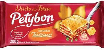 Massa Para Lasanha Petybom Direto Ao Forno 200gr