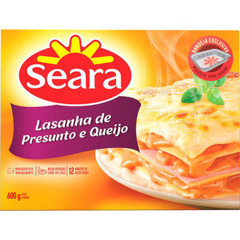 LASANHA SEARA PRESUNTO/ QUEIJO 600G