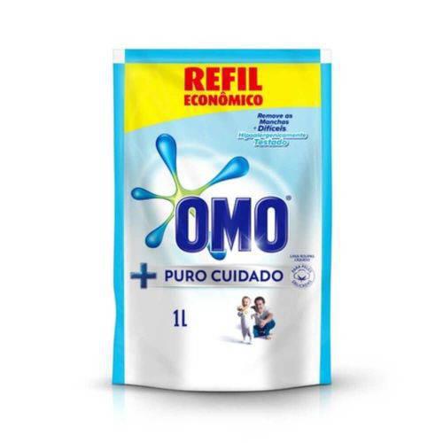 LAVA ROUPAS LIQUIDO OMO + PURO  CUIDADO 1L