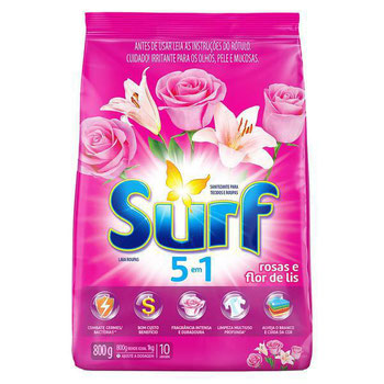 LAVA ROUPAS SURF ROS/FLOR DE LIZ 800G
