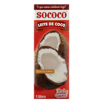 LEITE DE COCO SOCOCO  TETRA 1LT