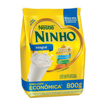 Leite Em Po Ninho Integral Fortificado Sache 800gr