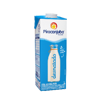 LEITE UHT PIRACANJUBA DESNATADO 1L