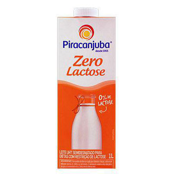 Leite Piracanjuba Zero Lactose Tetra Pak 1L