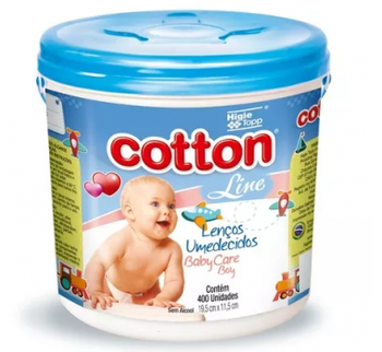 LENCOS UMED COTTON BABY CARE BOY 400UND