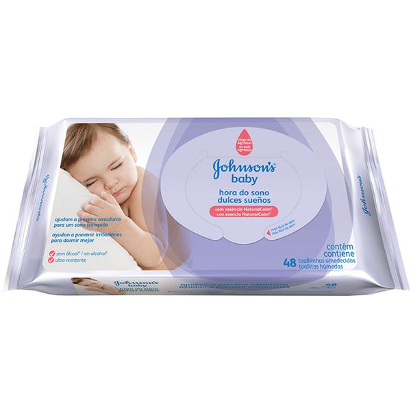 LENCOS UMED JOHNSONS BABY HORA DO SONO C/48UND