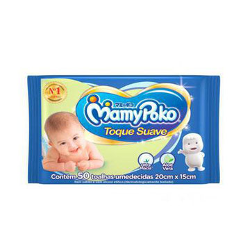 Toalhas Umedecidas Mamypoko Toque Suave - 50 Unidades