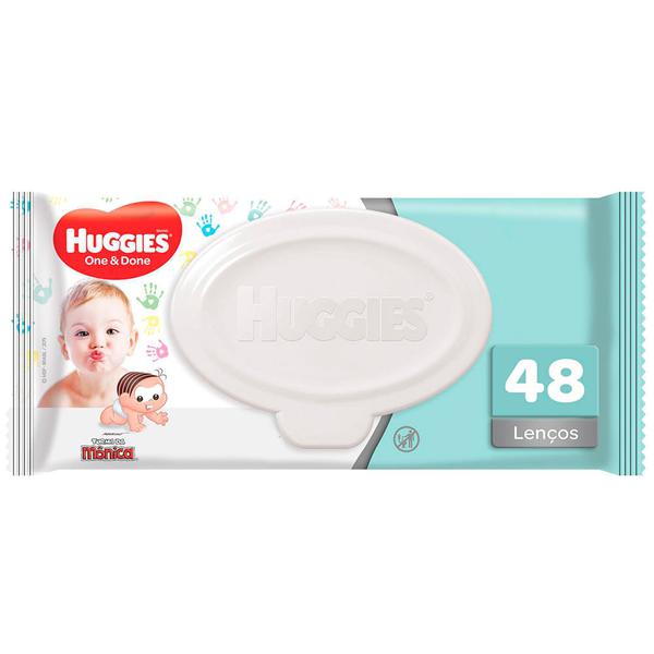 LENCOS UMED TURMA MONICA SACHET HUGGIES C/48UND