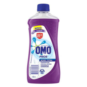 LIMPA PISO OMO ACAO TOTAL LAVANDA 450G