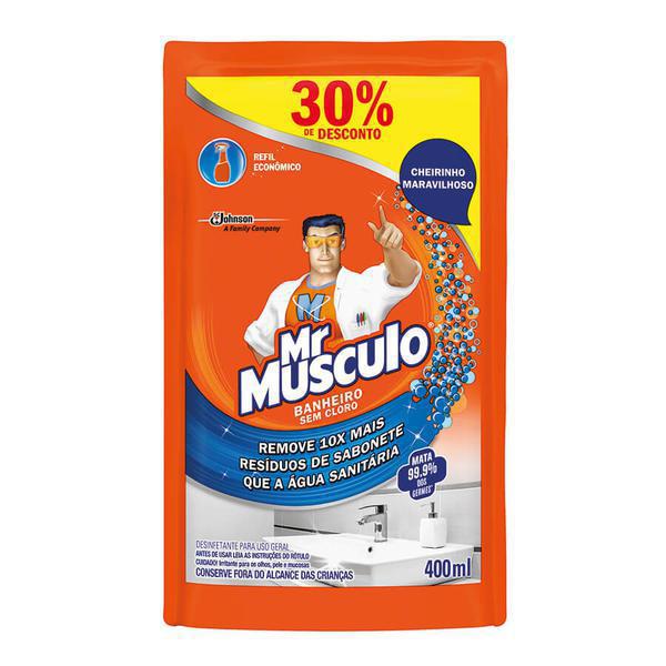 LIMPADOR BANHEIRO MR MUSCULO REFIL LARANJA 400ML