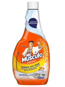 LIMPADOR COZINHA MR MUSCULO REFIL LARANJA 500ML