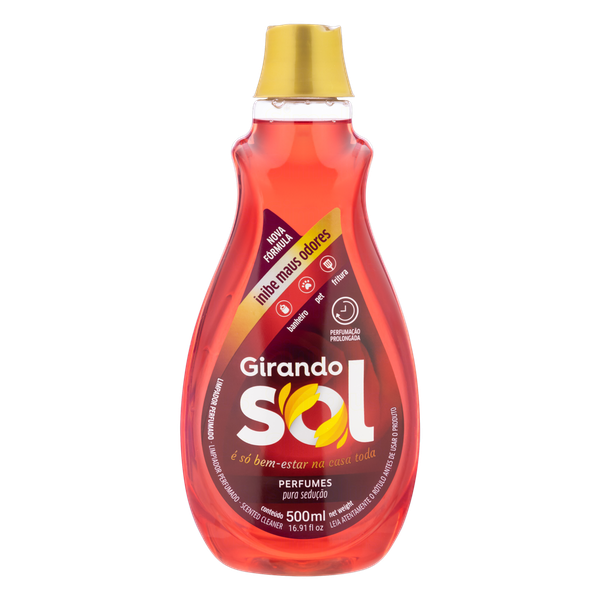 LIMPADOR GIRANDO SOL 500ML PURA SEDUÇÃO