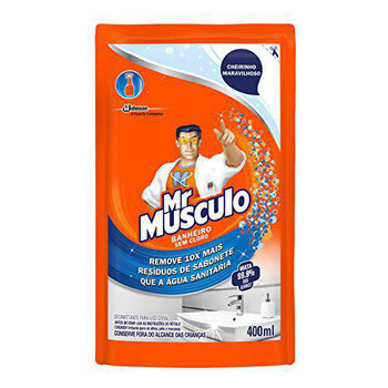 LIMPADOR MR MUSCULO 5EM1 BANHEIRO POUCHE 400ML