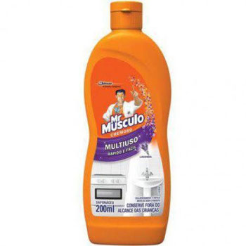 Saponáceo Cremoso Mr. Musculo Lavanda 200ml