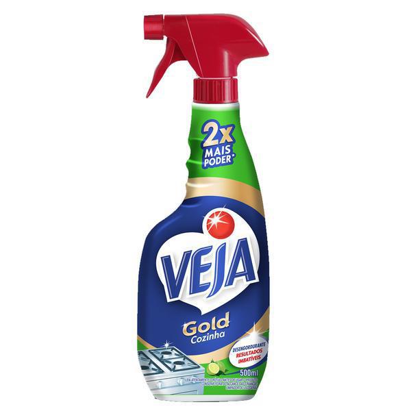 Desengordurante Veja Gold Cozinha Limão Pulverizador 500ml