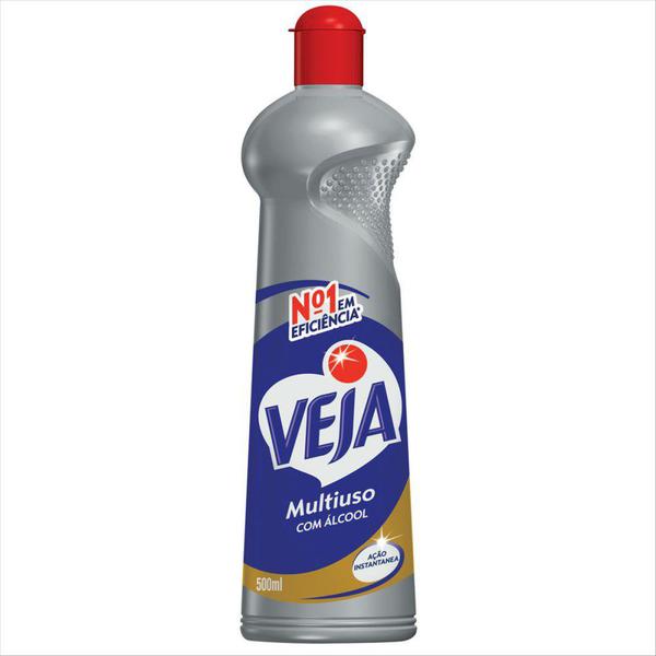LIMPADOR VEJA MULTIUSO BIO ALCOOL INOX 500ML