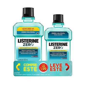 LISTERINE ZERO ALCOOL  500ML  250ML