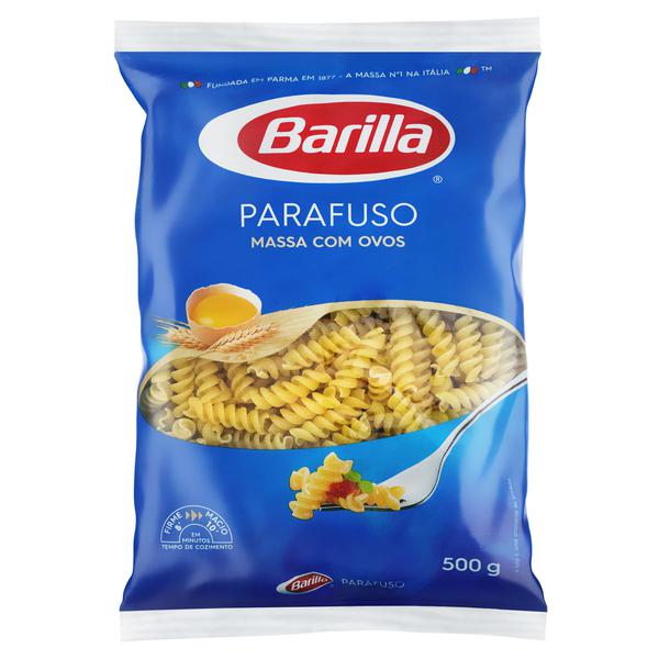 MACARRÃO BARILLA 500G PARAFUSO C/OVOS