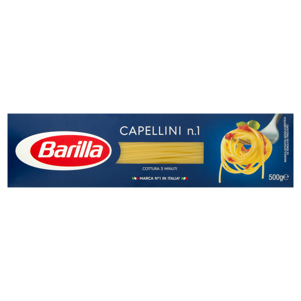 MACARRÃO BARILLA GRANO DURO 500G CAPELLINI 1