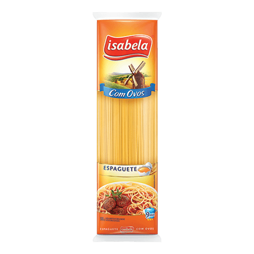 MACARRÃO ISABELA 500G OVOS ESPAGUETE