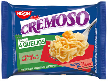 MACARRAO INST NISSIN CREMOSO 4 QUEIJOS 88G