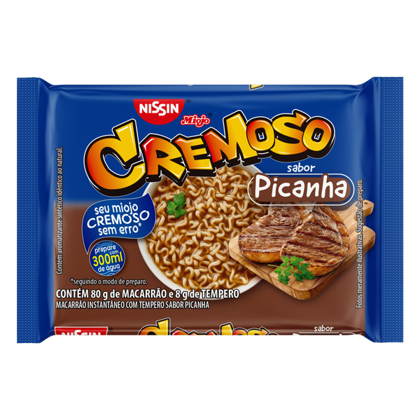 MACARRAO INST NISSIN CREMOSO PICANHA 88G