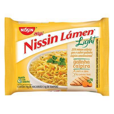 MACARRAO INST NISSIN LAMEN LIGHT GALINHA CAIP 80G