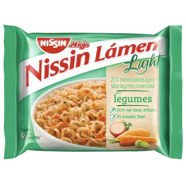 MACARRAO INST NISSIN LIGHT LEGUMES 80G