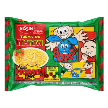 Macarrão Instantâneo Nissin Turma Da Mônica Tomate 85gr