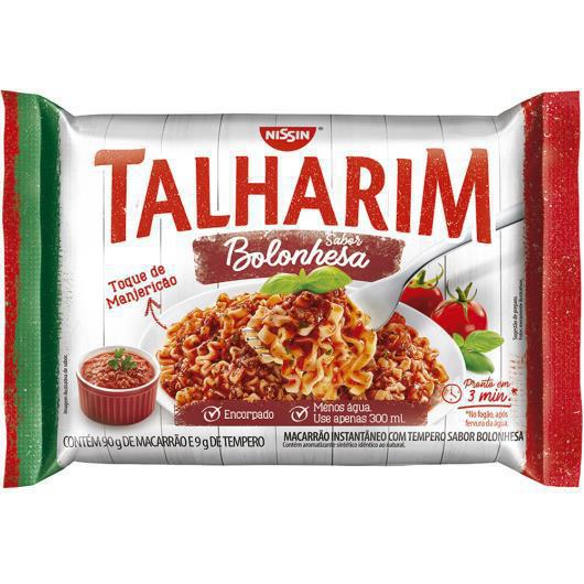 Macarrão Instantâneo Nissin Talharim Bolonhesa 99gr