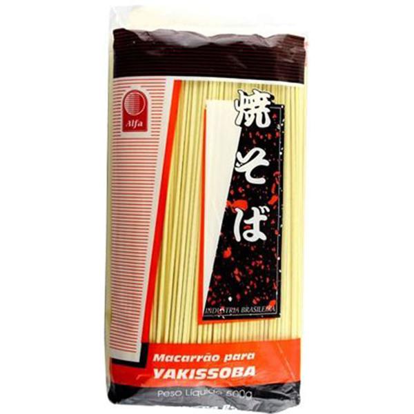 MACARRAO P/ YAKISSOBA LARGO ALFA 500G