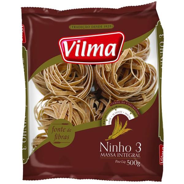 MACARRAO VILMA INTEGRAL NINHO 500G