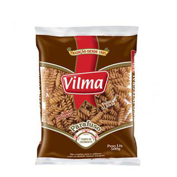 MACARRAO VILMA INTEGRAL PARAFUSO  500G