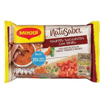Tempero Em Pó Maggi Natusabor Tomates Suculentos Com Ervas 40gr
