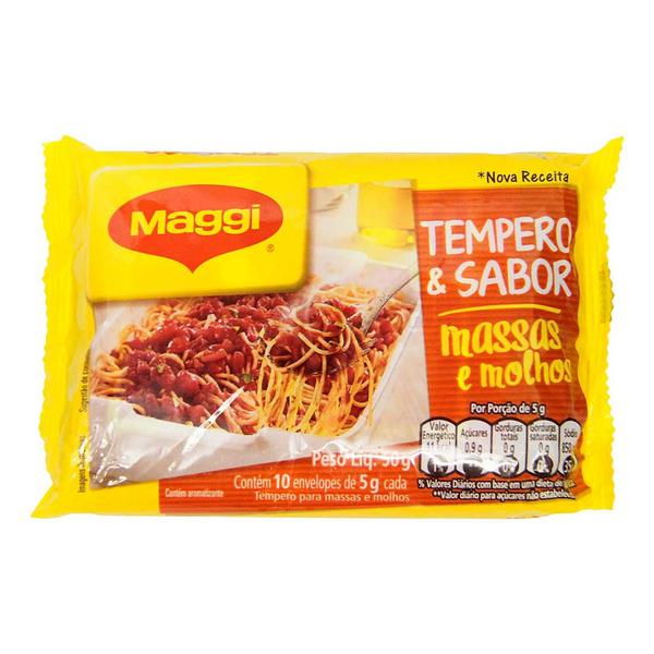 MAGGI TEMPERO E SABOR MASSAS E MOLHOS 50G